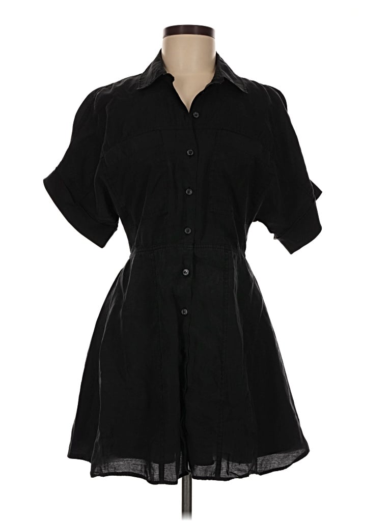 Pre-owned Zara Casual Dress In Black