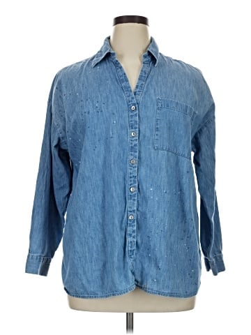 J.Jill 3/4 Sleeve Button-Down Shirt (view 1)