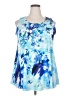 Avenue Blue Sleeveless Blouse Size 18 Plus - photo 1