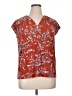 Kasper Orange Short Sleeve Blouse Size 1X - photo 1