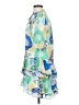 TCEC Print Blue Casual Dress Size S - photo 5