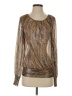 Ramy Brook Metallic Brown Long Sleeve Blouse Size S - photo 1