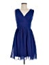 Ever Pretty 100% Polyester Solid Blue Cocktail Dress Size 8 - photo 1