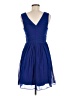 Ever Pretty 100% Polyester Solid Blue Cocktail Dress Size 8 - photo 2