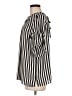 Ann Taylor LOFT 100% Polyester Stripes Black Short Sleeve Blouse Size M - photo 5