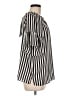 Ann Taylor LOFT 100% Polyester Stripes Black Short Sleeve Blouse Size M - photo 4