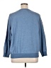 Alfred Dunner Floral Blue Pullover Sweater Size 1X - photo 2