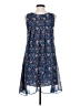 Max Studio 100% Polyester Paisley Blue Casual Dress Size XS - photo 2