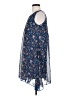 Max Studio 100% Polyester Paisley Blue Casual Dress Size XS - photo 5