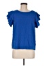 Shein 100% Polyester Blue Short Sleeve Top Size 8 - 10 - photo 1