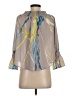 Ariella 100% Polyester Gray 3/4 Sleeve Blouse Size S - photo 2