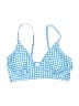 Unbranded Checkered-gingham Blue Swimsuit Top Size XL - photo 1