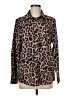 Unbranded Animal Print Brown Long Sleeve Blouse Size M - photo 1