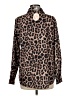 Unbranded Animal Print Brown Long Sleeve Blouse Size M - photo 2