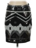 Express Graphic Silver Casual Skirt Size S - photo 1