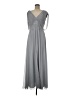 Eliza J 100% Polyester Gray Cocktail Dress Size 8 - photo 1