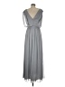Eliza J 100% Polyester Gray Cocktail Dress Size 8 - photo 2