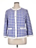 Anne Klein Checkered-gingham Blue Blazer Size 16 - photo 1