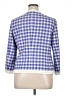 Anne Klein Checkered-gingham Blue Blazer Size 16 - photo 2