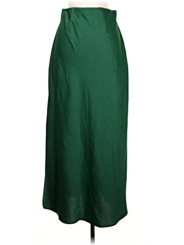 Madewell Satin Maxi Slip Skirt (view 2)