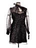 BCBG 100% Polyester Floral Black Cocktail Dress Size 14 - photo 1