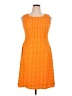 Ebza Polka Dots Orange Casual Dress Size XL - photo 1