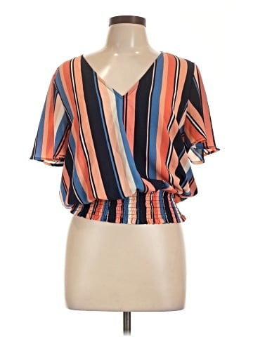 MICHAEL Michael Kors Short Sleeve Blouse (view 1)