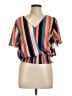 MICHAEL Michael Kors Orange Short Sleeve Blouse Size L - photo 1