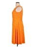 Ebza Polka Dots Orange Casual Dress Size XL - photo 5