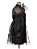 BCBG 100% Polyester Floral Black Cocktail Dress Size 14 - photo 4