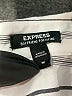 Express Stripes Silver Long Sleeve Button-Down Shirt Size M - photo 7