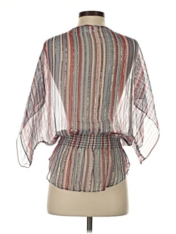 Parker 3/4 Sleeve Silk Top (view 2)