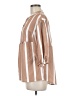 Unbranded 100% Polyester Stripes Tan 3/4 Sleeve Blouse Size M - photo 5