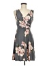 Kaileigh Floral Gray Cocktail Dress Size M - photo 1