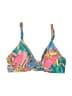 Kona Sol Tropical Green Swimsuit Top Size S - photo 1