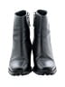 Reformation 100% Leather Black Ankle Boots Size 7 - photo 2