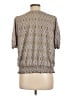 MELLODAY Brown Short Sleeve Blouse Size L - photo 2
