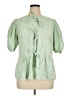 Prettygarden Green Short Sleeve Blouse Size XL - photo 1