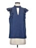 BCBGeneration Blue Sleeveless Blouse Size S - photo 1