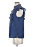 BCBGeneration Blue Sleeveless Blouse Size S - photo 5