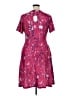 Assorted Brands Print Burgundy Casual Dress Size XL - photo 2