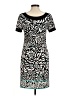New Directions 100% Polyester Print Black Casual Dress Size 6 Petite - photo 2