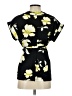 Worthington Black Short Sleeve Blouse Size XS - photo 2