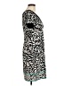 New Directions 100% Polyester Print Black Casual Dress Size 6 Petite - photo 4
