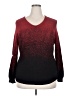Notations Red Long Sleeve Top Size 2X - photo 1