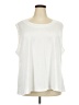 Unbranded Ivory White Sleeveless T-Shirt Size 4X - photo 1