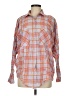 BDG Plaid Orange Long Sleeve Button-Down Shirt Size M - photo 1