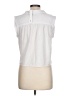 Aqua White Sleeveless Button-Down Shirt Size L - photo 2