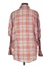 BDG Plaid Orange Long Sleeve Button-Down Shirt Size M - photo 2