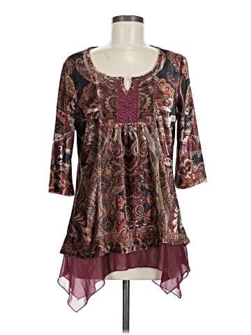 One World 3/4 Sleeve Blouse (view 1)